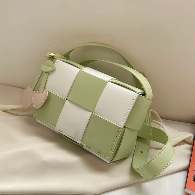 Color Block Knit Crossbody Bag - Billede 4